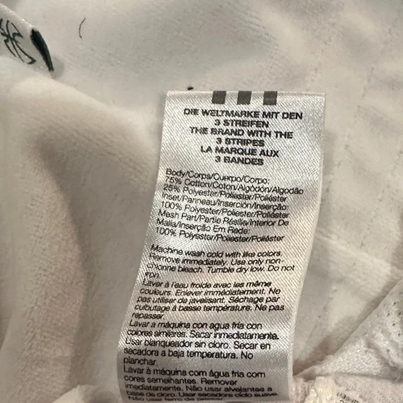 Adidas White gold and Green Track Jacket with gold hardware & Stars and zippers - Picture 10 of 10